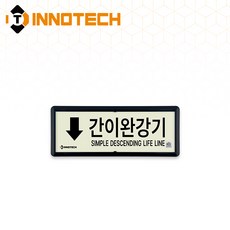 KFI310-1~5 축광 위치표지(흑색) 간이완강기 3개, 축광/흑색(하) KFI310-3, 1세트