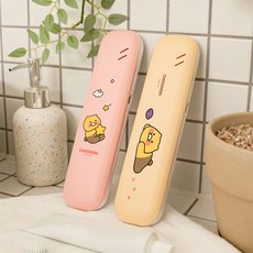 춘식이 칫솔 살균기 2color UV 휴대 소독기 벽걸이, 오렌지