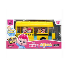 핑크퐁 베베핀 스쿨버스 미니카 자동차 장난감 작동 완구, 1개, 다양