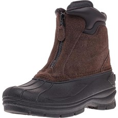 Khombu 남성용 Paul 단열 겨울 스노우 부츠 지퍼 포함 브라운.