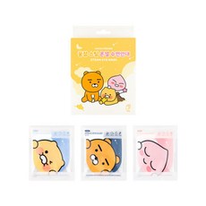 카카오프렌즈 꿀잠 스팀 온열 수면안대 춘식이 카모마일향 일회용 아이마스크 여행용 눈가리개, 2개, 3개입