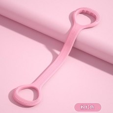RUNWE 8字拉力器彈力帶 健身開肩美背, 粉色 - 20磅, 1套