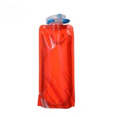 304 스테인리스 스틸 스포츠 물병 직접 마시는 자전거 스포츠 냉수 컵 700ml, 01 0.7리터, 06 빨간색