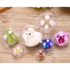 嚴選SHOP 5入壓克力球 吊球 透明球 塑膠球 永生花球 婚禮小物 空心球 吊飾球 聖誕球 扭蛋球金莎球【L019】, 1個, 4CM/5個