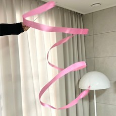 리듬체조리본 리듬체조 리본 4m 핑크 리본막대, 단품, 1개