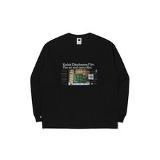 코닥 KODAK 피치기모 그래픽 긴팔 티셔츠 BLACK K5323LRL84BLK 174444