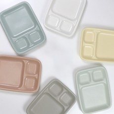 다이어트 식판 도자기 성인 가정용 3구 식판, 그린