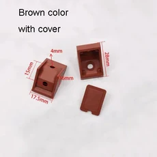 플라스틱 코너 브래킷 직각 고정 목재 옷장 가구 흰색 크림색 흰색 검정 갈색 투명 20 개, 07 28x17.5x16mm