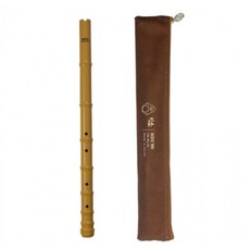 전통 음악 악기 대나무 단소 휴대용 보관 파우치 케이스, 1개
