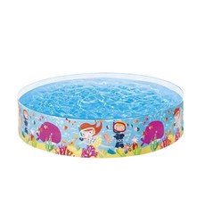 【Rising】硬膠水池 塑膠泳池 免充氣游泳池 硬膠游泳池 戲水池 游泳池 球池 遊戲池 儲水池, 1個, 藍色