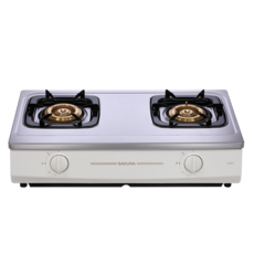 SAKURA櫻花 雙口檯面爐 瓦斯爐 雙口爐 檯面爐 安全熄火裝置, 液化石油氣 (LPG), G5201S