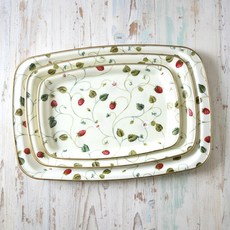 산딸기 FIBER 트레이3P세트, 산딸기쟁반3P세트