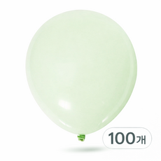 브로키 파스텔 풍선 12인치(100p) 30cm 펄풍선 컬러풍선 이벤트 데코 파티용품, 100개, 02_파스텔그린