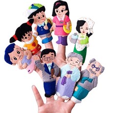 매직캐슬 손가락 인형, 8종, 가족이야기한복할머니, 1개