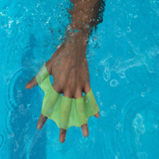 지피상점 수영오리손 투명수영글러브 수영손갈퀴, 화이트S