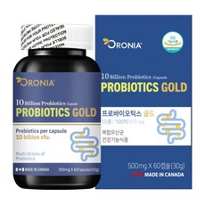 락토바실러스 가세리 롱검 유산균 람노스 비피더스 유산균, 개, 오로니아프로바이오틱스골드15종60캡슐, 정