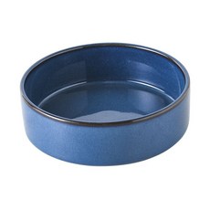 【開發票/統編】附木架 寵物防噎緩食碗 狗盆 貓碗 450ML, 1個, 直口水碗窯變藍, 窯變藍
