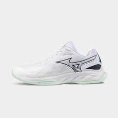 미즈노 웨이브 팡 EL2 배드민턴화 화이트 라임 71GA242315