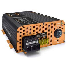 CARMTEK RV 컨버터 55 암페어 파워 배터리 충전기 리튬 납산 충전 120VAC 12VDC 13V 16 5V 조정 가능한 작동 범위
