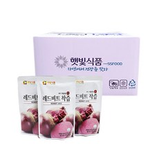 햇빛식품 NFC저온착즙 비트즙 물없이 갈아 만든 제주 레드비트즙 과채주스 원액 비트즙추천 해독주스 클렌즈주스, 80ml, 20개