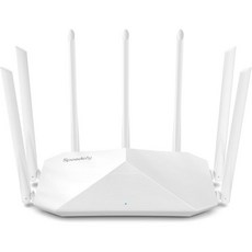 기가비트 WiFi 라우터 듀얼 밴드 스마트 무선 Speedefy AC2100 4x4 MU-MIMO 및 강력한 신호 고속을 위한 7개의 외부 안테나 보호자 제어 게스트 네트워크