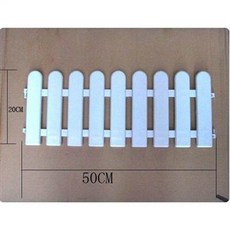 白色籬笆 50x20公分, 塑料柵欄片白色pvc柵欄柵欄圍欄籬笆花欄一片