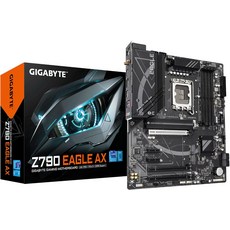 기가바이트 Z790 이글 AX LGA 1700 ATX 마더보드 인텔 코어 14세대13세대12세대 DDR5 12+1+1 전원 위상 3배 .2 PCIe 5.0 USB-C 3.2, Z790|E|M.2