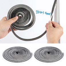 ZIO-BIZ 벌레차단 외풍차단 모헤어 문풍지 3M 2개세트 / 샷시 창문 틈새막이 문틈막이 창틀막이 방풍 우풍차단 벌레차단 창문벌레차단 문틈바람막이 창문틈막이 샤시모헤어, 1세트