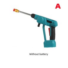 자동차 고압 세차기 세척기 무선 고전압 청소 건 기계 가정용 물총 리튬 배터리 충전 세차 스프레이 펌프 24V, 01 A, 1개