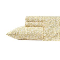 애슐리 - 트윈 시트 코튼 퍼케일 침구 세트 가볍고 통기성이 좋은 홈 데코 프란체스카 블루