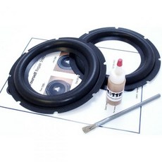 스프링필드 스피커 8인치 서브우퍼 폼 서라운드 엣지 수리 키트 - 2개 록포드 포스게이트 서브우퍼와 호환 가능, 스프링필드 스피커 8인치 서브우퍼 폼 서라운드 엣지 수