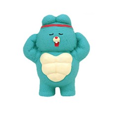 艾爾發寵物 肌肉系列 乳膠玩具 狗玩具 耐咬玩具, 1個, QMONSTER 肌肉 藍兔子