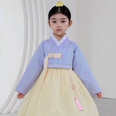 하랑한복 창포랑 아동 전통 행사 키즈 명절 여아 한복 세트