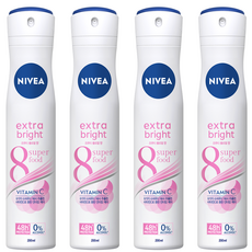 니베아 데오드라트 스프레이 엑스트라 브라이트, 200ml, 8개