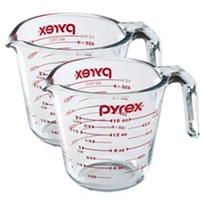 파이렉스 오리지널 계량컵, 2개, 500ml, 투명