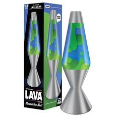 Lava 오리지널 램프 - 41.4cm16.3인치 에메랄드 타이드 - 클래식 리퀴드 모션 램프 - 옐로우 왁스 및 블루 액체 - 아이템 #5139 아마존 독점, Lava 오리지널 램프 - 41.4cm16.3인치 에메