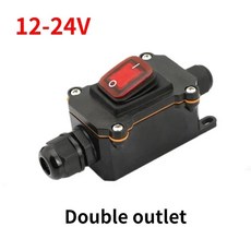 리미터 스위치 유형 암페어 30A IP65 220V 24V 번째 선박 외부 전기실 16A 방지 기어 방수, DOUBLE RED 1224V, 1PCS, 1개