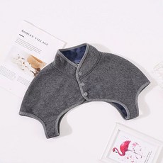 어깨 넥 목 산모 남녀는 여름 수면 방한 보호 보온 조끼 워머 잠자는 중년, T. 무연탄 칼라와 벨벳