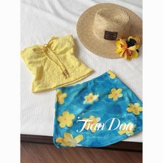 ins風海島沙灘度假比基尼分體裙式三件套，夏日溫泉泳裝，展現您的自信曲線, 白色三件套（帶三角褲）,xl