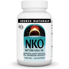 소스내츄럴스 Source Naturals NKO Neptune Krill Oil Supports Heart Health and Cell Membrane Integrity*, 1개
