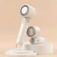 라온 휴대용 접이식 냉각 선풍기 화이트 C타입 2000mAh