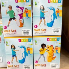 翔翼百貨舖 造型戲水游泳圈 動物不倒翁 海洋兒童充氣游泳圈 可愛圖案 夏天必備 安全標章合格, 1個, 充氣不倒翁/款式顏色隨機08-1220