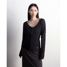 매고렌 서울 MAGORENSEOUL Boho 크링클 가디건 블랙