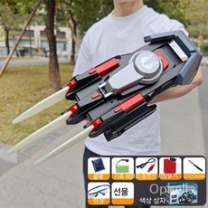 물총 대형 가면 워터밤 특이한물총 대용량 흠뻑쇼 방패 물대포, 4만발+표적, 블랙 클로(변신 라이트), 1개