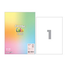 폼텍 CR-3130 컬러 라벨 A4 10매, 단품
