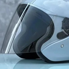 광택 회색 하프 헬멧 오토바이 오프로드 여름 내리막 경주 마운틴 크로스 카스코, 5. Clear