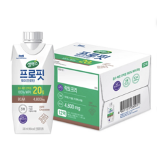 셀렉스 프로핏 WPI 웨이 프로틴 드링크 330ml x 12개 초콜릿 다이어트 유청단백질, 1박스
