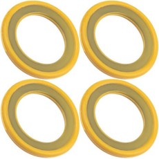 YALOJE 26-830749 기어케이스 배수 플러그 씰 개스킷 4개 하단 유닛 기어 오일 펌프용 교체 씰 와셔 머큐리 해양/머크루저 드라이브 액세서리용 배수 나사 개스킷, Round-4pcs