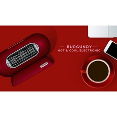 妝點家 Durham QEGG多功能葉片陶瓷涼暖風機 台灣製造 MIT 現貨 風扇 暖氣 電暖器 可當行動電源, 落日紅