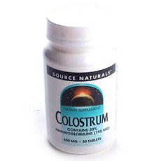 SOURCE NATURALS 初乳補充錠 650mg, 1個, 30 件